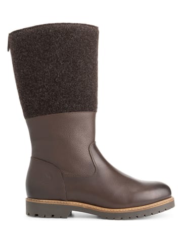 TRAVELIN' Leder-Stiefel "Skive" in Braun