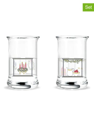 Rosendahl 2er-Set: Schnapsgläser ''Holmegaard Christmas'' in Bunt - 30 ml
