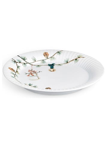 Kähler Dessertteller "Hammershøi" in Weiß/ Grün - Ø 22 cm