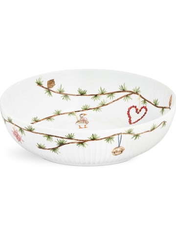 Kähler Servierschüssel "Hammershøi" in Weiß/ Grün - Ø 30 cm