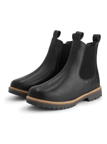 TRAVELIN' Leren chelseaboots "Ringsaker" zwart