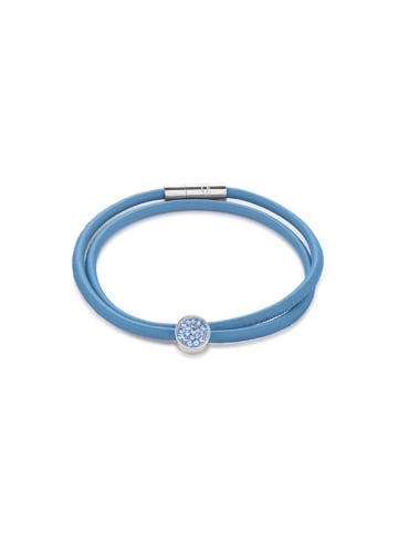COEUR DE LION Leder-Armband in Blau