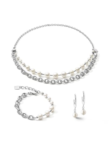 COEUR DE LION Gecoate ketting met parels - (L)68 cm