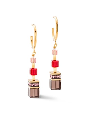 COEUR DE LION Beschicht. Creolen mit Swarovski Kristallen