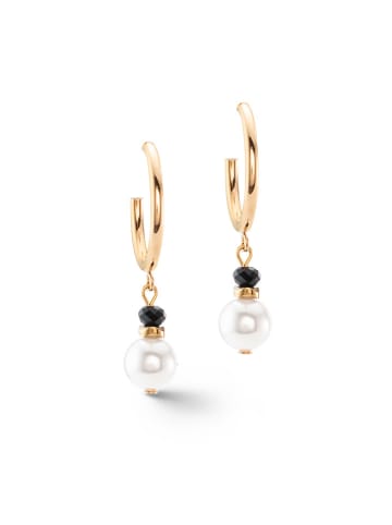 COEUR DE LION Beschicht. Creolen mit Swarovski Kristallen