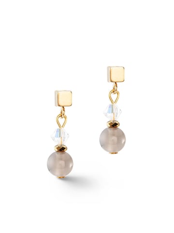 COEUR DE LION Gecoate oorstekers met swarovski kristallen