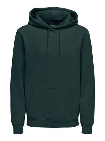 ONLY & SONS Hoodie "Ceres" in Smaragdgrün