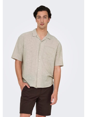 ONLY & SONS Hemd "Caiden" in Beige