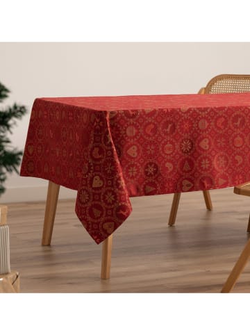 GAMUSI Tischdecke ''Ballcrypt'' in Rot/ Gold