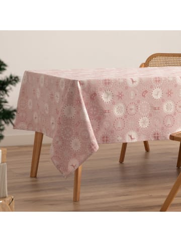 GAMUSI Tischdecke ''Ballcrypt'' in Rosa/ Silber