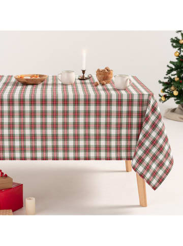 GAMUSI Tafellaken "Check" wit/rood/groen