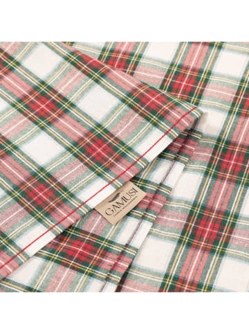 GAMUSI Tafellaken "Check" wit/rood/groen