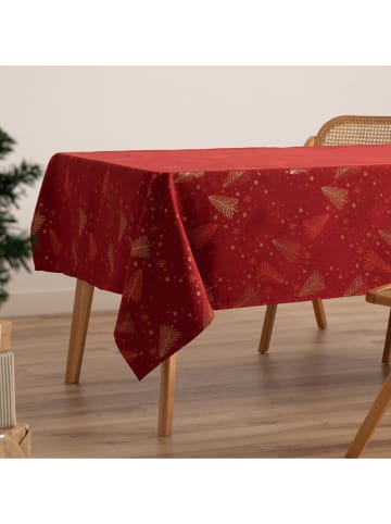 GAMUSI Tischdecke ''Christree'' in Rot/ Gold