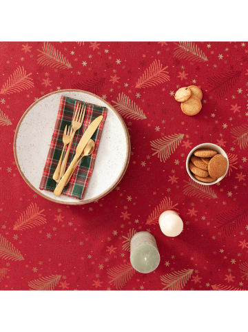 GAMUSI Tafellaken "Christree'' rood/goudkleurig