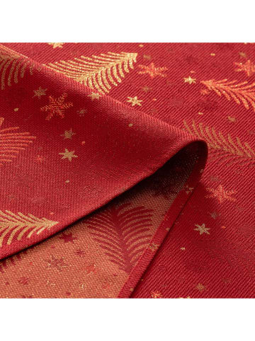 GAMUSI Tischdecke ''Christree'' in Rot/ Gold