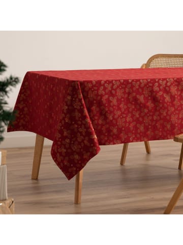 GAMUSI Tafellaken "Frost" rood/goudkleurig