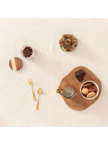 GAMUSI Tischdecke ''Sparkle'' in Creme