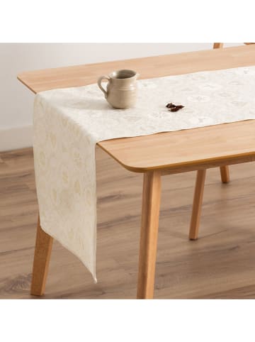 GAMUSI Bieżnik "Ballcrypt" w kolorze kremowym