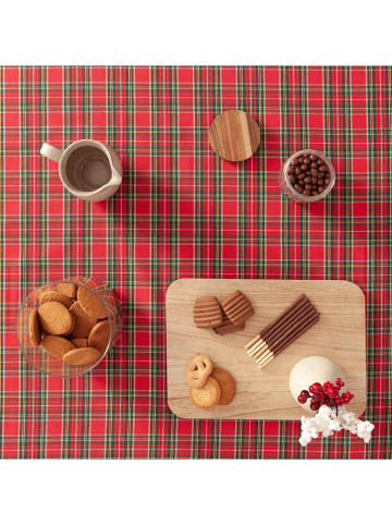 GAMUSI Tafelloper "Check" rood/groen