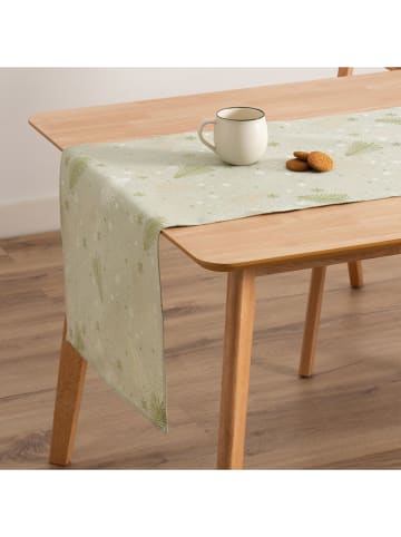 GAMUSI Tischläufer ''Christree'' in Hellgrün/ Gold