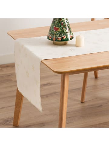 GAMUSI Bieżnik "Flake" w kolorze kremowym