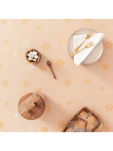 GAMUSI Bieżnik "Flake" w kolorze złoto-brzoskwiniowym