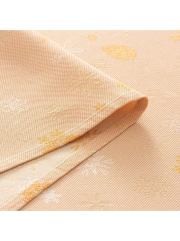 GAMUSI Tischläufer ''Flake'' in Apricot/ Gold