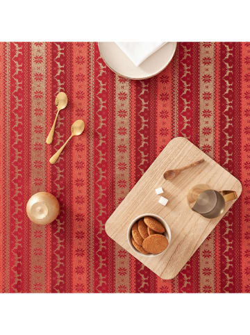 GAMUSI Tischläufer ''Ribbon'' in Rot/ Gold