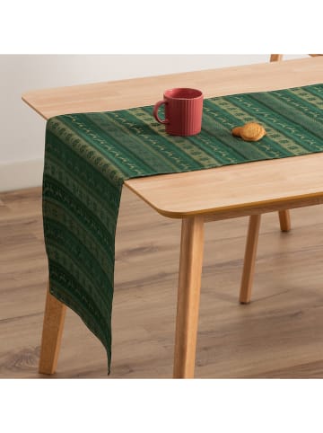 GAMUSI Bieżnik "Ribbon" w kolorze złoto-zielonym