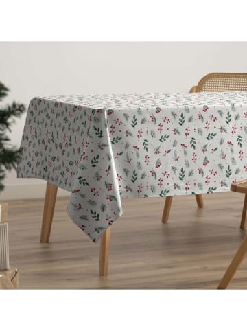 GAMUSI Tafellaken "Derry" wit/groen