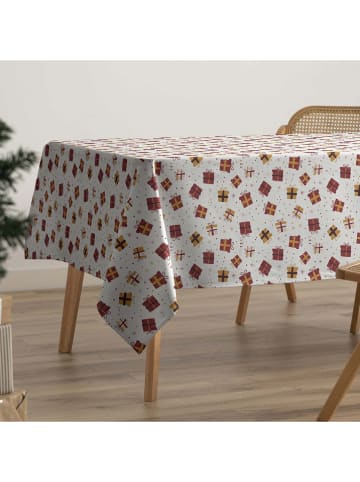 GAMUSI Tafellaken "Gift" rood/goudkleurig