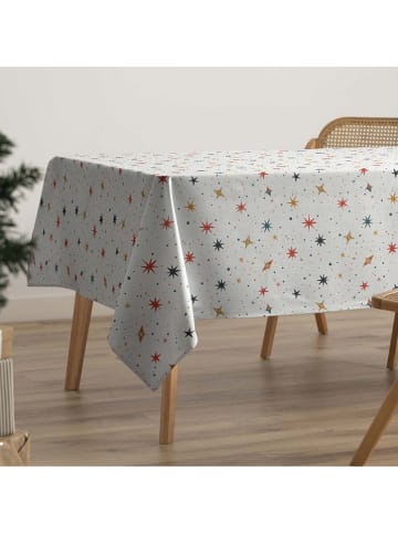 GAMUSI Obrus "Starry" w kolorze białym ze wzorem