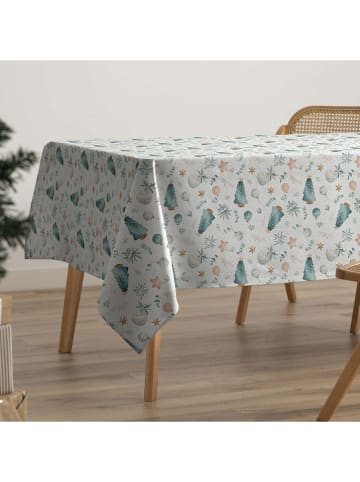 GAMUSI Tischdecke ''Twirly'' in Grün/ Weiß