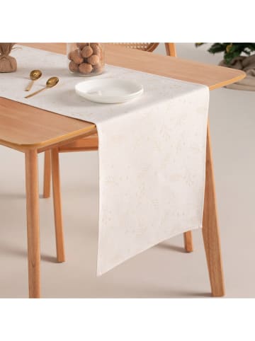 GAMUSI Bieżnik "Berrie" w kolorze złoto-białym