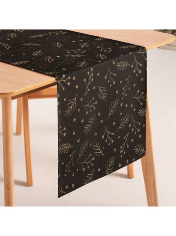 GAMUSI Tischläufer ''Berrie'' in Schwarz/ Gold