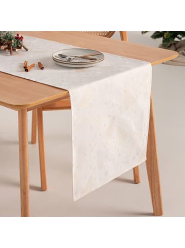 GAMUSI Bieżnik "Christree" w kolorze złoto-białym