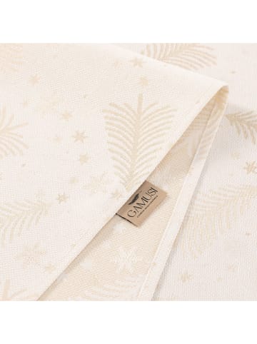 GAMUSI Bieżnik "Christree" w kolorze złoto-białym