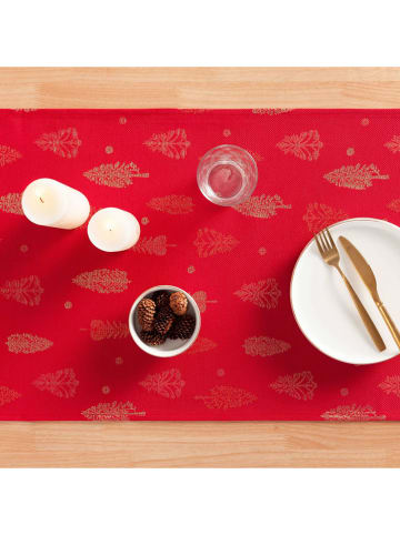 GAMUSI Bieżnik "Silvet" w kolorze złoto-czerwonym