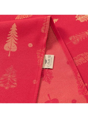 GAMUSI Tafelloper "Silvet" rood/goudkleurig