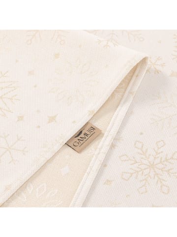 GAMUSI Tischläufer ''Sparkle'' in Weiß/ Gold