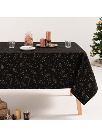 GAMUSI Tischdecke "Berrie" in Schwarz/ Gold