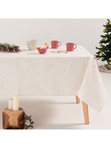 GAMUSI Tischdecke "Candy" in Creme/ Gold