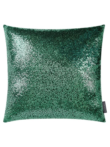 Magma Heimtex Poszewka "Glitter" w kolorze zielonym na poduszkę - 40 x 40 cm