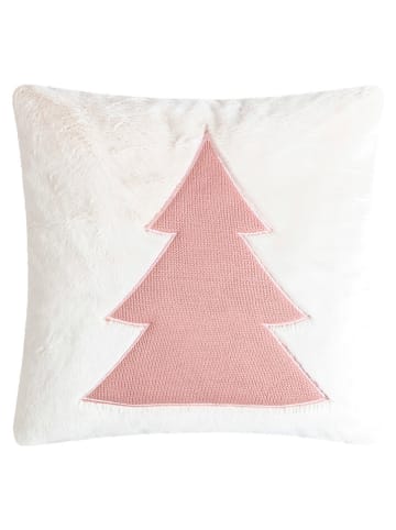 Magma Heimtex Poszewka "Boom" w kolorze biało-jasnoróżowym na poduszkę - 45 x 45 cm