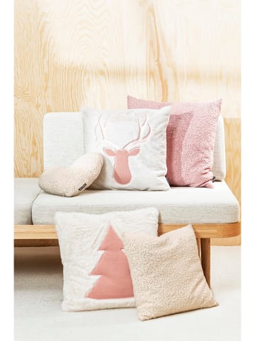 Magma Heimtex Kussenhoes "Boom" wit/lichtroze - (L)45 x (B)45 cm