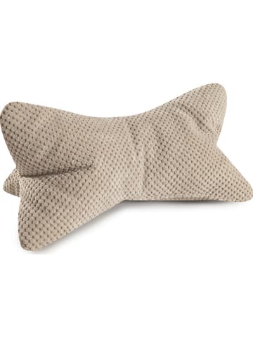 Magma Heimtex Poduszka "Comodo" w kolorze beżowym do czytania - 42 x Ø 22 cm