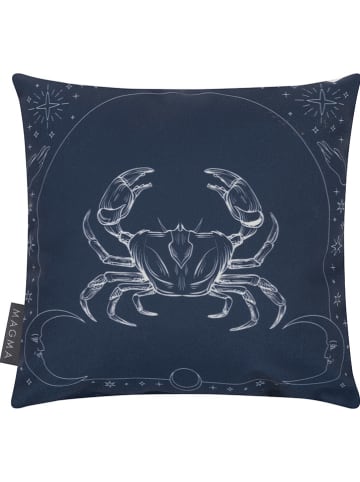 Magma Heimtex Kissen "Krebs" in Dunkelblau - (L)25 x (B)25 cm