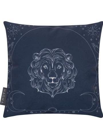 Magma Heimtex Kissen "Löwe" in Dunkelblau - (L)25 x (B)25 cm