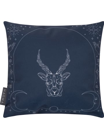 Magma Heimtex Kissen "Steinbock" in Dunkelblau - (L)25 x (B)25 cm