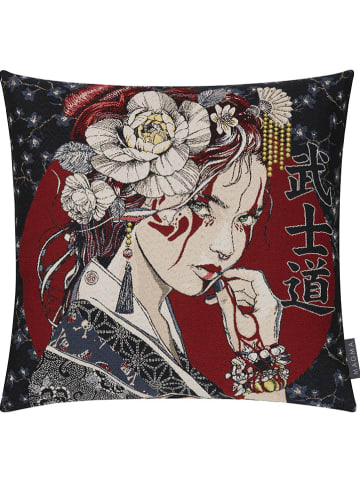 Magma Heimtex Kissenhülle in Blau/ Rot - (L)45 x (B)45 cm